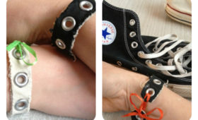 Gör armband av dina gamla converse!